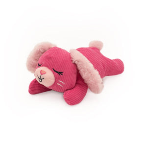 ZippyPaws Snooziez with Shhhqueaker Bunny Dog Toy