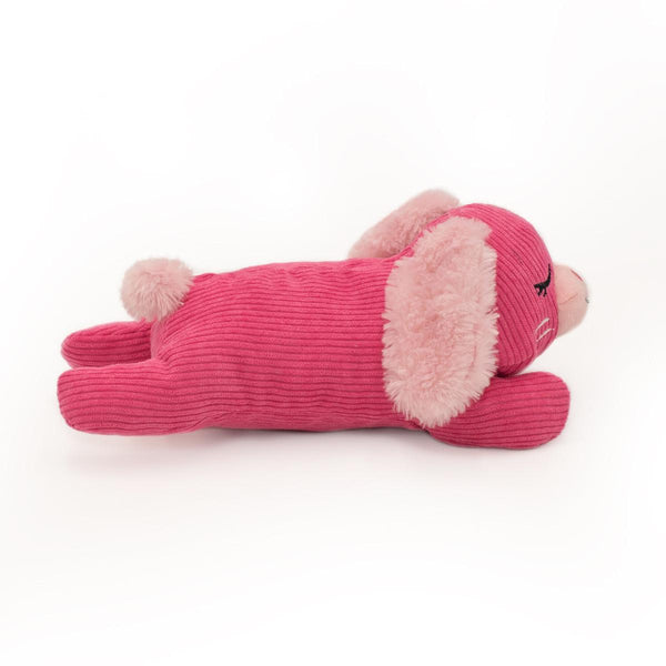 ZippyPaws Snooziez with Shhhqueaker Bunny Dog Toy