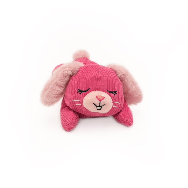 ZippyPaws Snooziez with Shhhqueaker Bunny Dog Toy