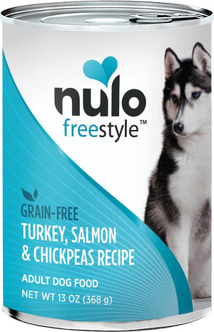 Nulo Dog Freestyle Pate Turkey, Salmon & Chickpeas Recipe Grain-Free Canned Dog Food
