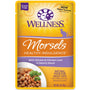 Wellness Healthy Indulgence Morsels with Chicken & Chicken Liver in Savory Sauce Grain-Free Wet Cat Food Pouches