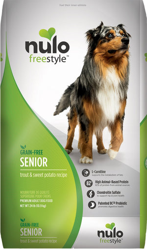 Nulo Dog Freestyle Trout & Sweet Potato Recipe Grain-Free Senior Dry Dog Food