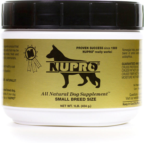 Nupro All Natural Small Breed Dog Supplement, 1-lb canister