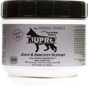 Nupro All Natural Joint & Immunity Support Small Breed Dog Supplement, 1-lb canister