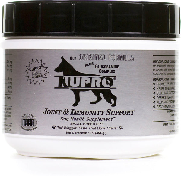 Nupro Complément naturel pour le soutien des articulations et de l'immunité pour chiens de petite race, boîte de 1 lb