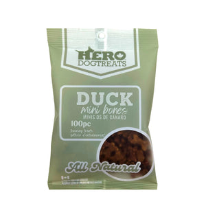 Hero Dog Treats Mini Bones Duck Friandises d'entraînement pour chiens