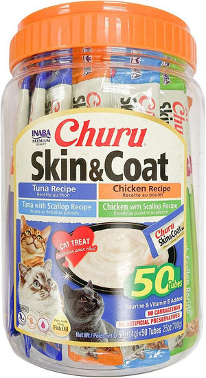 INABA Churu Skin & Coat Variety Pack Cat Treats
