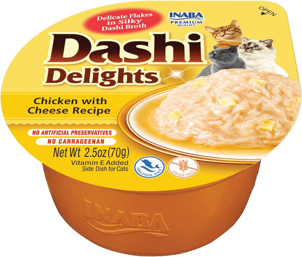 INABA Dashi Delights Chicken with Cheese Cat Food Topper & Treats