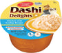 INABA Dashi Delights Poulet au Pétoncle Garniture et Friandises pour Chat