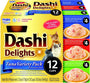 INABA Dashi Delights Pack Varié au Thon Garniture et Friandises pour Chat