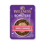 Wellness Bowl Boosters Simply Shreds Chicken, Wild Salmon & Pumpkin Grain-Free Wet Dog Food Topper, 2.8-oz