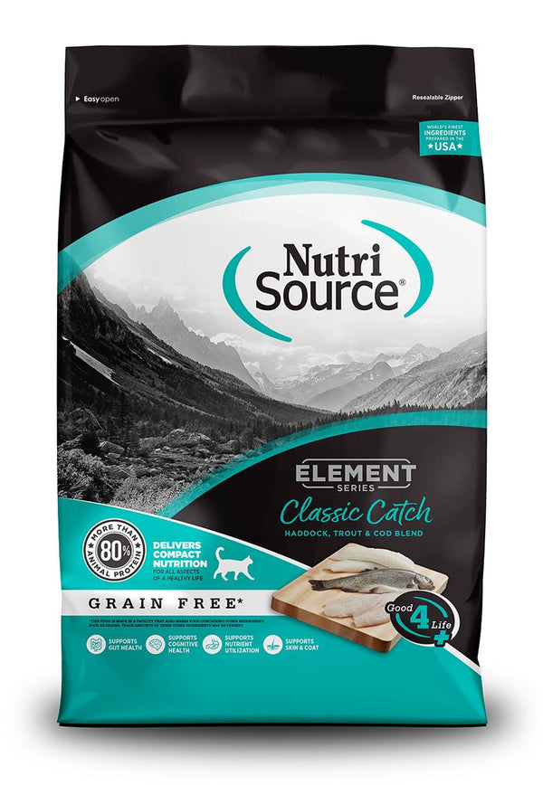 NutriSource Element Classic Catch Croquettes sans céréales pour chats