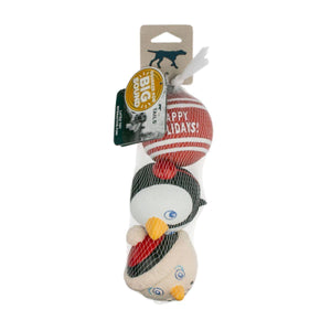 Tall Tails Winter Squeaky Fetch Ball Dog Toy