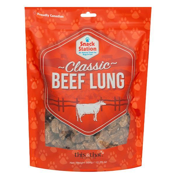 This & That® Snack Station Poumon de Boeuf Classique, pour chien 150g