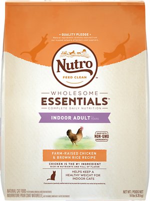 Nutro Wholesome Essentials Indoor Adult Farm-Raised Chicken & Brown Rice Recipe Dry Cat Food