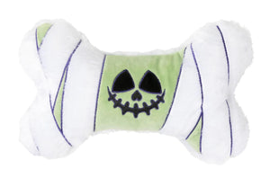 FuzzYard Smiling Ghoul Bone Dog Toy