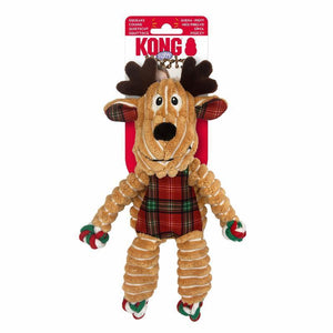 KONG Holiday Floppy Knots Reindeer Dog Toy, Multi