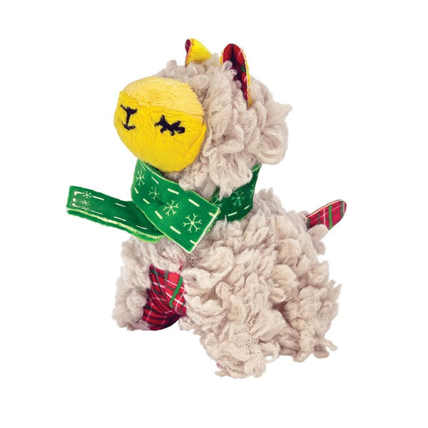 KONG Jouet Chat Holiday Softies Scrattles Lama, Assortiment