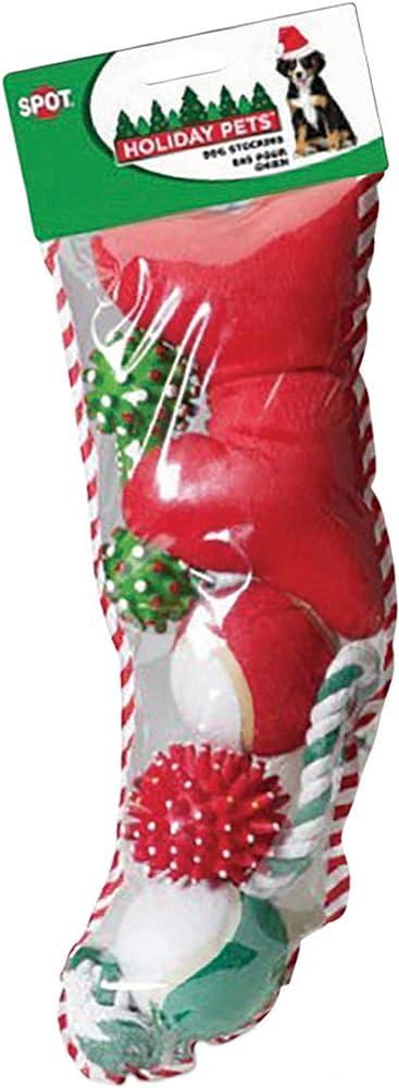 Ethical Pet Spot Holiday Stocking Dog Toy, Large