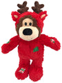 KONG Holiday Wild Knots Bear Dog Toy, Assorted Colors