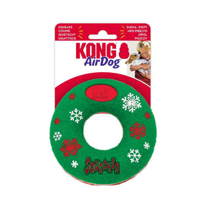 KONG Holiday AirDog Squeaker Donut Dog Toy
