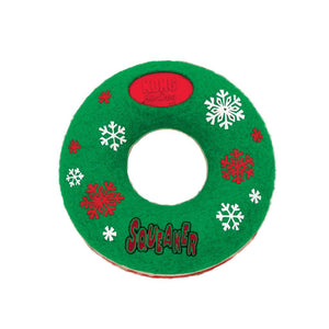 KONG Holiday AirDog Squeaker Donut Dog Toy