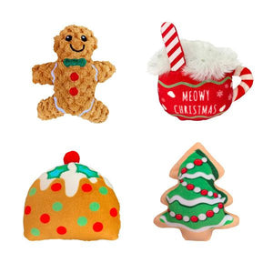 KONG Jouet pour chat Holiday Scrattles Café Kitty, assortiment