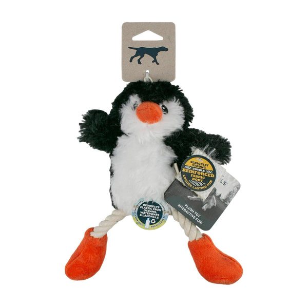 Tall Tails Holiday Penguin Pull-Through Rope Dog Toy