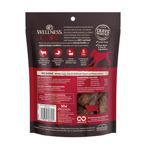 Wellness CORE Grain-Free Power Packed Beef Jerky Dog Treats, 4-oz