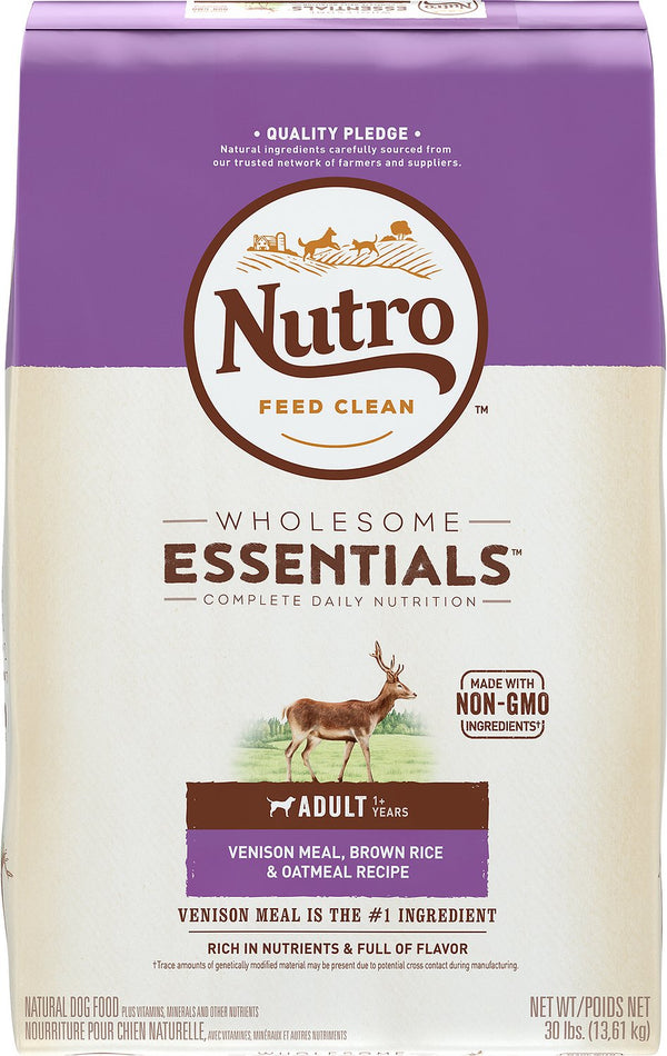 Nutro Wholesome Essentials Adult Venison Meal, Brown Rice & Oatmeal Recipe Dry Dog Food