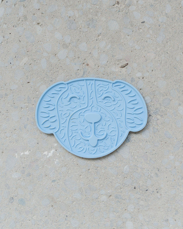 Dexypaws Dog Head Enrichment Licking Mat Dog Slow Feeder, Baby Blue