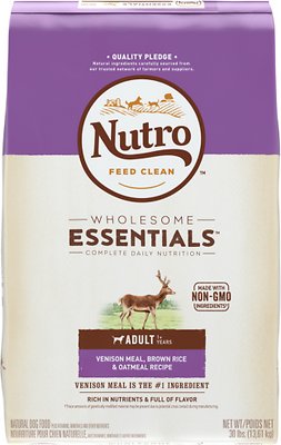 Nutro Wholesome Essentials Adult Venison Meal, Brown Rice & Oatmeal Recipe Dry Dog Food