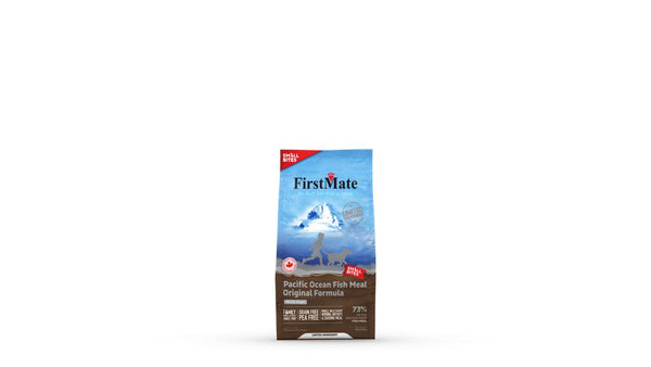 FirstMate Croquettes sans céréales à ingrédients limités Poisson de l'Océan Pacifique, bouchées petites