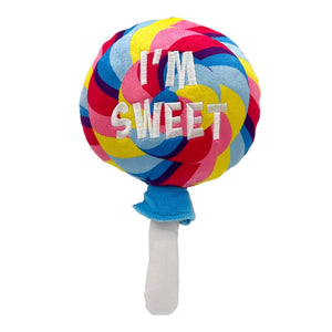 Huxley & Kent Power Plush I'm Sweet Lollipop Dog Toy