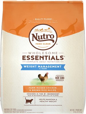 Nutro Wholesome Essentials Weight Management Adult Farm-Raised Chicken & Brown Rice Recipe Dry Cat Food