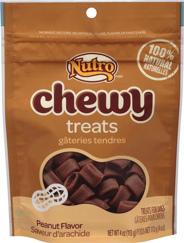 Nutro Chewy Peanut Butter Dog Treats, 4-oz