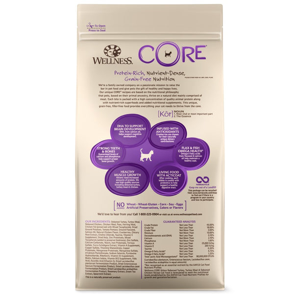 Wellness CORE Grain-Free Kitten Formula Dry Cat Food