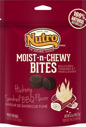 Nutro Moist-N-Chewy Bites Friandises pour chiens au BBQ fumé au bois de hickory, 6.5-oz