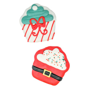 Bosco & Roxy's Cupcakes de Noël Friandises pour chien, 4 pouces