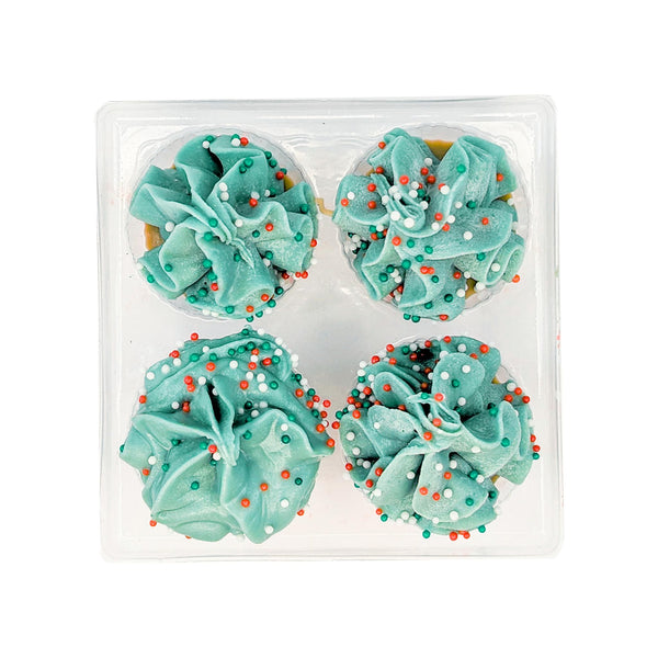 Bosco & Roxy's Friandises de Noël biscuits coupes meringue sapin au beurre de cacahuète pour chiens