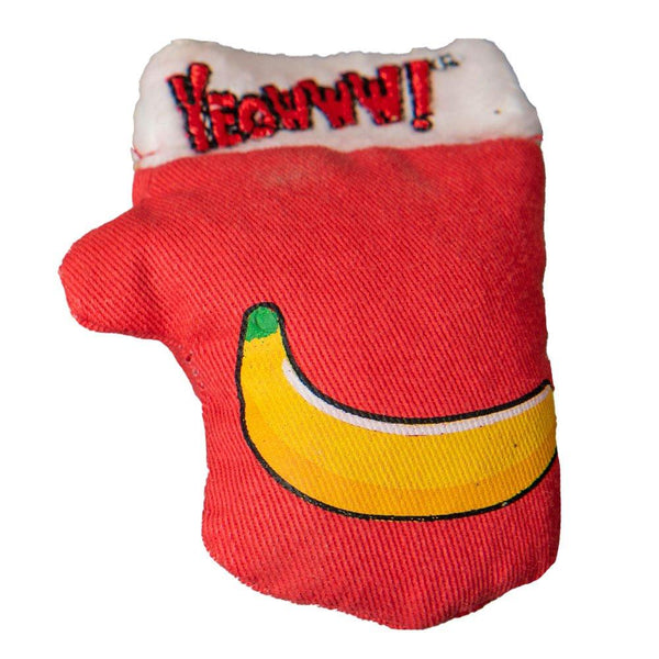 Yeowww! Kitten Mittens de Noël jouet à l’herbe à chat pour chatons, Rouge