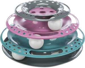 Trixie Jouet interactif Catch The Balls piste circulaire pour chats, Multicolore, 9.8 x 5.1 pouces