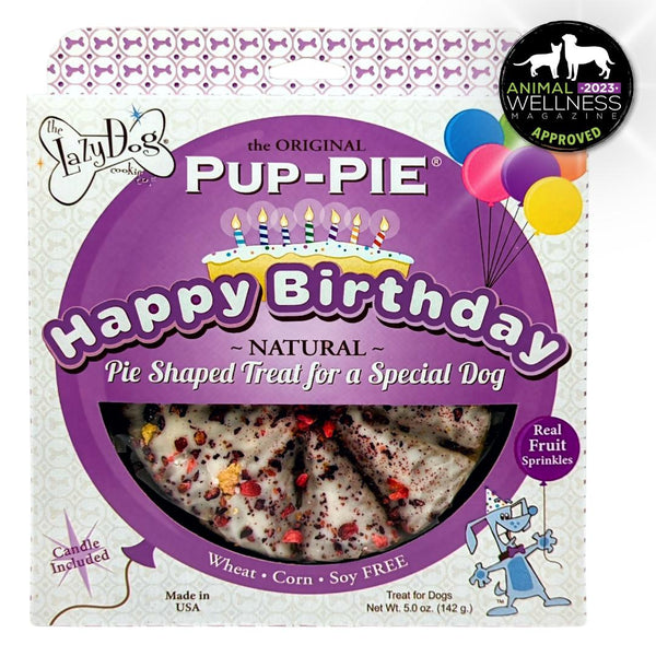 The Lazy Dog Cookie Co. Le Vrai Pup-PIE Joyeux Anniversaire pour un Chien Spécial Friandises pour chiens