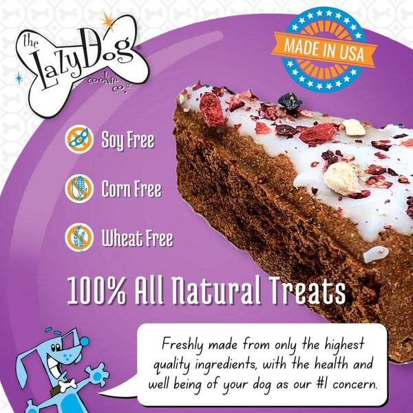 The Lazy Dog Cookie Co. Le Vrai Pup-PIE Joyeux Anniversaire pour un Chien Spécial Friandises pour chiens