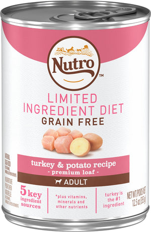 Nutro Limited Ingredient Diet Grain-Free Adult Farm Raised Turkey & Potato Recipe Canned Dog Food