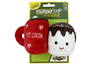 Multipet Jouet chat Chocolat chaud avec guimauve, assortiment