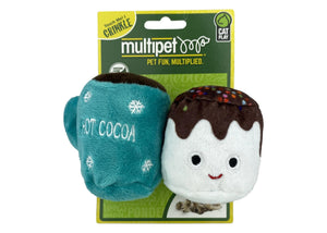 Multipet Jouet chat Chocolat chaud avec guimauve, assortiment