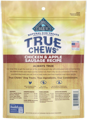 Blue Buffalo True Chews Friandises Naturelles Saucisse Poulet & Pomme pour Chiens