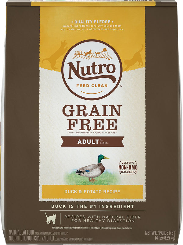 Nutro Grain-Free Adult Duck & Potato Recipe Dry Cat Food