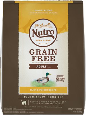 Nutro Grain-Free Adult Duck & Potato Recipe Dry Cat Food